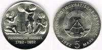 Deutsche Demokratische Republik 5 Mark DDR, 5 Mark "Friedrich Fröbel", Erhaltung siehe Scan