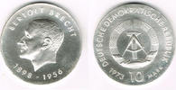 Deutsche Demokratische Republik 10 Mark DDR, Gedenkmünze 10 Mark 1973 "Bertolt Brecht"