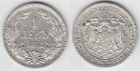 Bulgarien 1 Leva Bulgarien - Kursmünze 1 Leva, "Ferdinand I", Erhaltung siehe Scan!