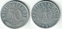 Drittes Reich 50 Pfennig Drittes Reich, Kursmünze 50 Pfennig 1942 A, Aluminium!