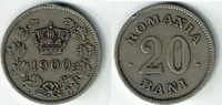 Rumänien 20 Bani Romania - Kursmünze 20 Bani, Carol I., Erhaltung siehe Scan!