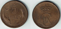 Dänemark 5 Öre Dänemark 1874, 5 Öre, Christian IX., Erhaltung siehe scan! -