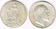 Großbritannien 1 Florin (Two shilling) Florin (Two shilling) 1909, Edward VII., 11,31 g 500er Silber