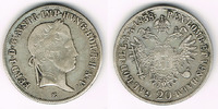 Haus Habsburg - Österreich-Ungarn 20 Kreuzer Ferdinand I., 20 Kreuzer 1838 E, Erhaltung siehe Scan!