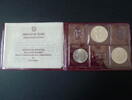 Italien 100 + 200 + 500 Lire (3 Münzen) Italien, Offizieller Gedenkmünzensatz 1988 "900 Jahre Universität Bologna&q