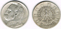 Polen 2 Zloty Polen, Kursmünze 2 Zloty 1934, Jozef Pilsudski! Erhaltung siehe Scan