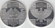 BRD 10 Euro Deutschland, 10-Euro-Silbergedenkmünze, 150 Jahre Rotes Kreuz, Spiegelglanz (PP)