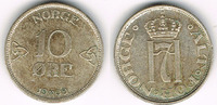 Norwegen 10 Öre Norwegen 1909, 10 Öre, Haakon VII., Erhaltung siehe Scan!
