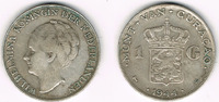 Niederlande - Curacao 1 Gulden Niederlande - Curacao 1 Gulden 1944, Wilhelmina, Erhaltung siehe Scan!