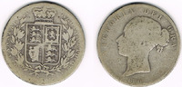 Großbritannien Half Crown Half Crown 1880, Viktoria, 14,14 g 500er Silber