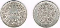 Kaiserreich 1 Mark Kaiserreich, Kursmünze 1 Mark 1875 F, 900er Silber! Erhaltung siehe Scan!