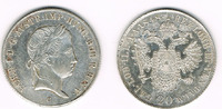 Haus Habsburg - Österreich 20 Kreuzer Ferdinand I., 20 Kreuzer 1848 C, Erhaltung siehe Scan!
