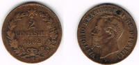 Italien 2 Centesimi Italien 2 Centesimi, Vittorio Emanuele II, siehe Scan!