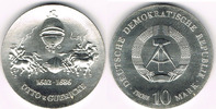 Deutsche Demokratische Republik 10 Mark Probe DDR, Probe-Münze 10 Mark "Otto von Guericke", siehe Scan!