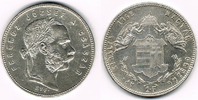Haus Habsburg - Ungarn 1 Forint Franz Joseph, Ungarn, 1 Forint 1868, Erhaltung siehe Scan! Besserer Jahrgang!