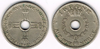 Norwegen 1 Krone Norwegen 1939, 1 Krone, Haakon VII., Erhaltung siehe Scan!