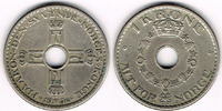 Norwegen 1 Krone Norwegen 1936, 1 Krone, Haakon VII., Erhaltung siehe Scan!