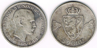 Norwegen 50 Öre Norwegen 1911, 50 Öre, Haakon VII., Erhaltung siehe Scan!