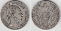 Österreich 1 Florin (Gulden) Franz Joseph I., Florin 1881, Erhaltung siehe Scan!