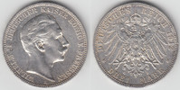 Preußen 3 Mark Kaiserreich, Preußen 3 Mark 1912 A, Wilhelm II., Erhaltung siehe Scan