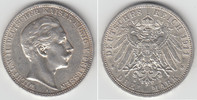 Preußen 3 Mark Kaiserreich, Preußen 3 Mark 1911 A, Wilhelm II., Erhaltung siehe Scan