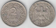 Weimarer Republik 2 Mark Weimarer Republik, Kursmünze 2 Mark 1926 D, Erhaltung siehe Scan!