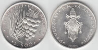 Vatikan 500 Lire Vatikan, Silberkursmünze Paul VI.", 1976, Erhaltung siehe Scan