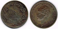 Schweden 1 Öre Schweden 1858, 1 Öre, Oscar, Erhaltung siehe Scan!
