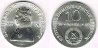 Deutsche Demokratische Republik 10 Mark DDR, Gedenkmünze 10 Mark "Gerhard J. D. von Scharnhorst", siehe Scan!