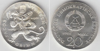 Deutsche Demokratische Republik 20 Mark DDR, Gedenkmünze 20 Mark "Jacob und Wilhelm Grimm", Erhaltung siehe Sc