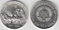 Deutsche Demokratische Republik 10 Mark DDR, Gedenkmünze 10 Mark "Johann Gottfried Schadow", siehe Scan!