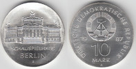 Deutsche Demokratische Republik 10 Mark DDR, Gedenkmünze 10 Mark "Schauspielhaus Berlin", siehe Scan!