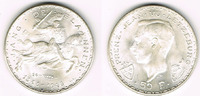 Luxemburg 50 Francs Silbergedenkmünze Luxemburg 600. Geburtstag: Jean der Blinde, siehe Scan!