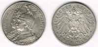 Preußen 2 Mark Preußen 2 Mark 1901, Wilhelm II. und Friedrich I., 200 Jahre Königreich