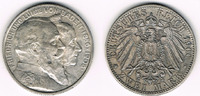 Baden 2 Mark Kaiserreich, Baden, Friedrich und Luise Zur Goldenen Hochzeit, 1906 G