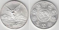 Mexiko 1 Unze Mexico 2001, 1 Unze Silber Libertad - Siegesgöttin, Stempelglanz, Beispielabbild -