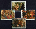 St. Thomas und Prinzeninsel 4 Werte St. Thomas und Prinzeninsel, Mi-Nr. 1088-91, Weihnachten gestempelt -
