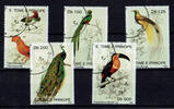 St. Thomas und Prinzeninsel 5 Werte St. Thomas und Prinzeninsel, Mi-Nr. 1353-57 , Vögel, gestempelt -