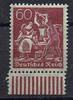 Deutsches Reich 60 Pfennig Deutsches Reich, Mi.-Nr. 184 WUR , "Freimarken: Ziffern, Arbeiter,..." -