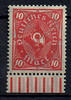 Deutsches Reich 10 Mark Deutsches Reich, Mi.-Nr. 206 WUR "Freimarken: Posthorn" -