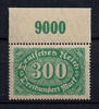 Deutsches Reich 300 Mark Deutsches Reich, Mi.-Nr. 221 POR "Freimarken: Ziffern im Querformat" -