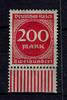 Deutsches Reich 200 Mark Deutsches Reich, Mi.-Nr. 269 WUR "Freimarken: Ziffern im Kreis" -