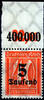 Deutsches Reich 5 Tausend Mark auf 40 Pfennig Deutsches Reich, Mi.-Nr. 277 POR, Freimarken: Ziffern im Rechteck -