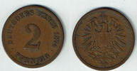 Kaiserreich 2 Pfennig Deutsches Kaiserreich, 2 Pfennig 1874 C! -