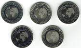 Deutschland 5 x 5 Euro 5 Euro Kursgedenkmünze Blauer Planet, alle 5 Prägestätten A, D, F, G, J im Set! -