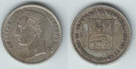 Venezuela 50 Centimos 1954 Venezuela 1954, 50 Centimos, Silberkursmünze,... 4,50 EUR Differenzbesteuert nach §25a UStG zzgl. 6,00 EUR Versand