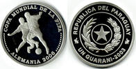1 Guarani 2003 Paraguay Paraguay, Gedenkmünze FIFA-Fußball-WM Deutschland 2006, Beispielabbildung Polierte Platte