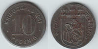 Elberfeld 10 Pfennig Stadt Elberfeld, 10 Pfennig 1917, Kriegsgeld, wie Scan! -