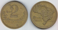 Brasilien 2 Cruzeiros 1946 Brasilien, Kursmünze 2 Cruzeiros, Erhaltung s... 3,00 EUR Differenzbesteuert nach §25a UStG zzgl. 6,00 EUR Versand