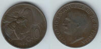 Italien 10 Centesimi Italien 1924, 10 Centesimi, Vittorio Emanuele III , siehe Scan! -